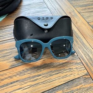 DIFF Bleea XS Blue Polarized Sunglasses with Case
